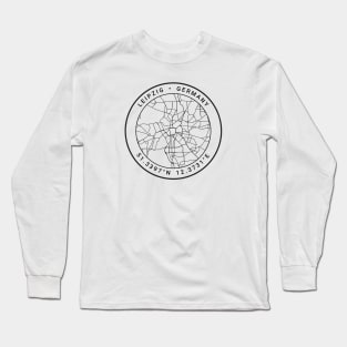 Leipzig Map Long Sleeve T-Shirt